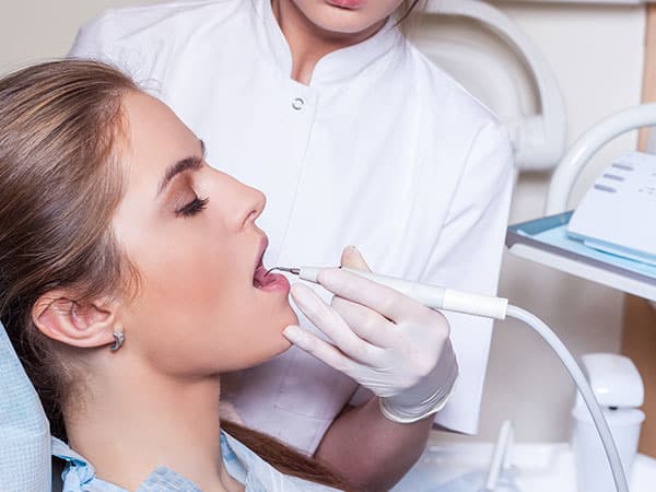 image of a dental examination